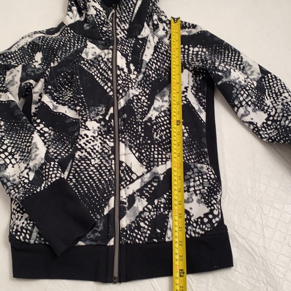 Lululemon Scuba full zip hoodie in Static Mist black and white 6 - Picture 7 of 12
